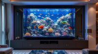 luxury home aquarium displays