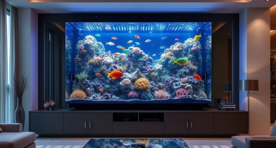 luxury home aquarium displays