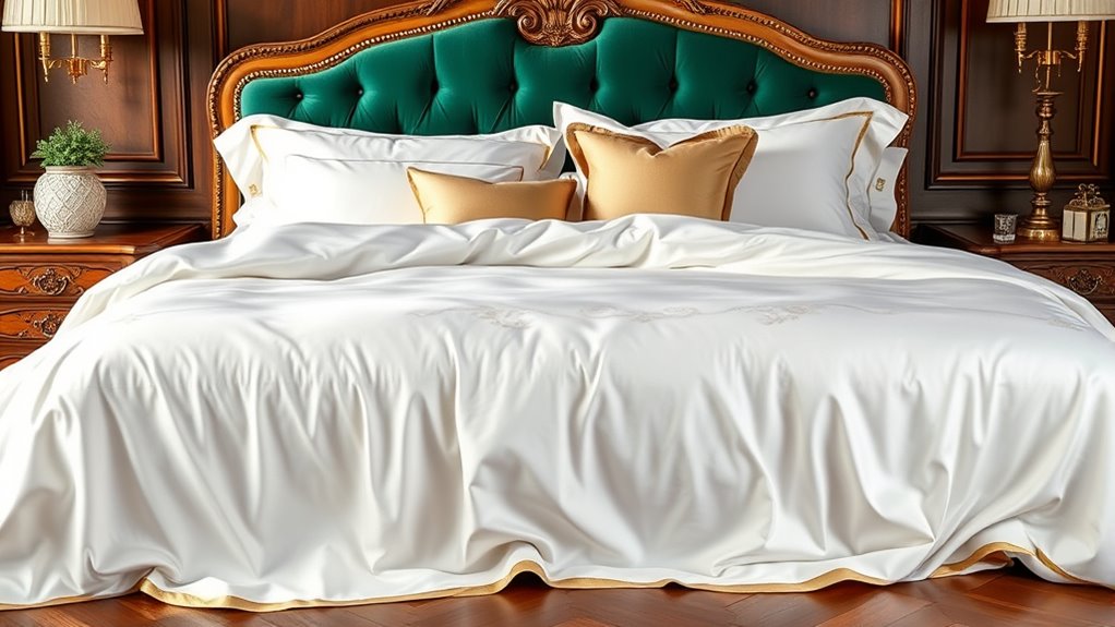 luxury king bed bedding