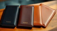 luxury leather passport sets