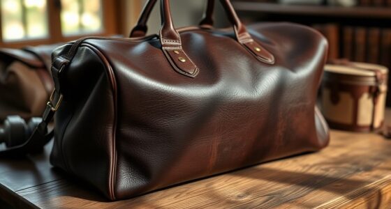 luxury leather travel bags