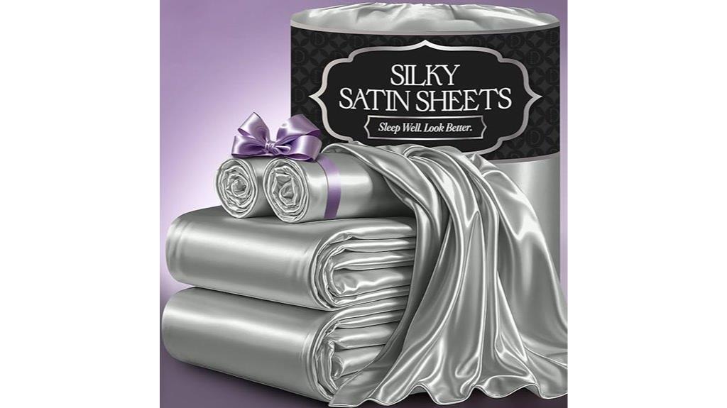 luxury satin king bedding