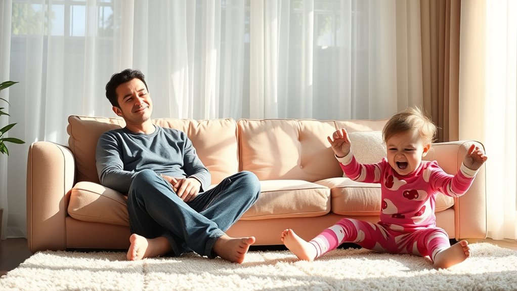 maintain composure during tantrums