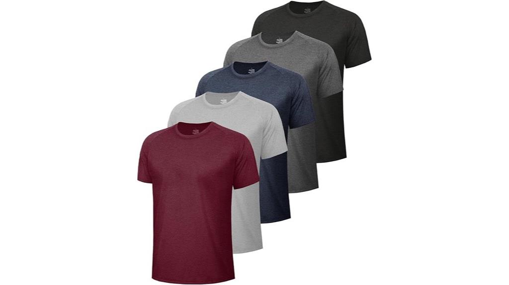 men s five shirt workout pack