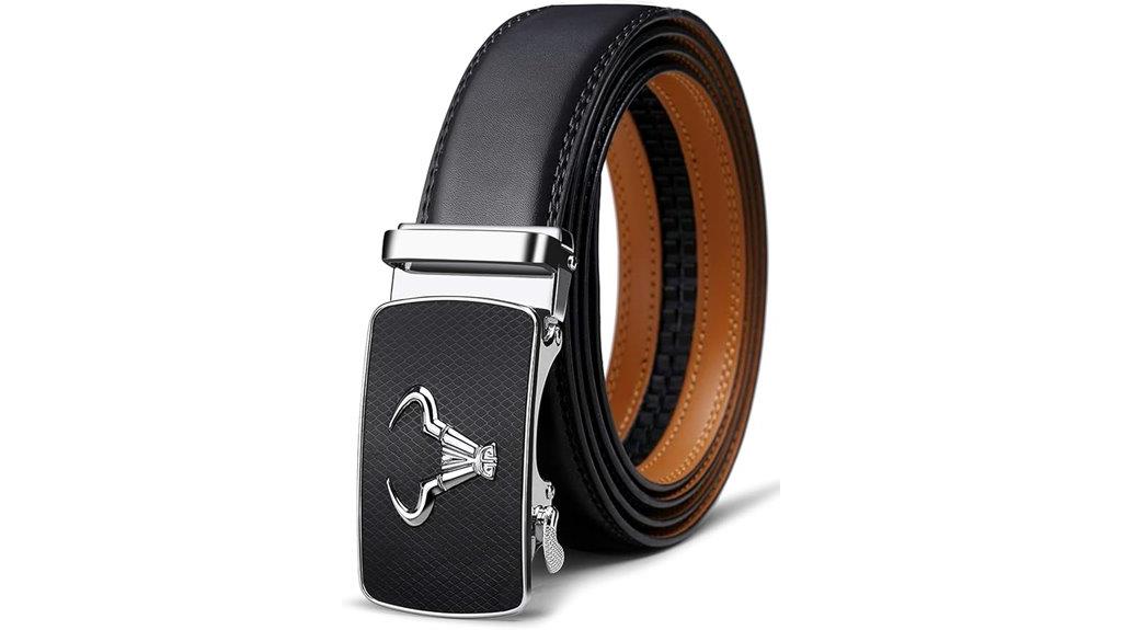 men s leather ratchet belt