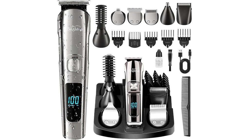 men s led beard trimmer