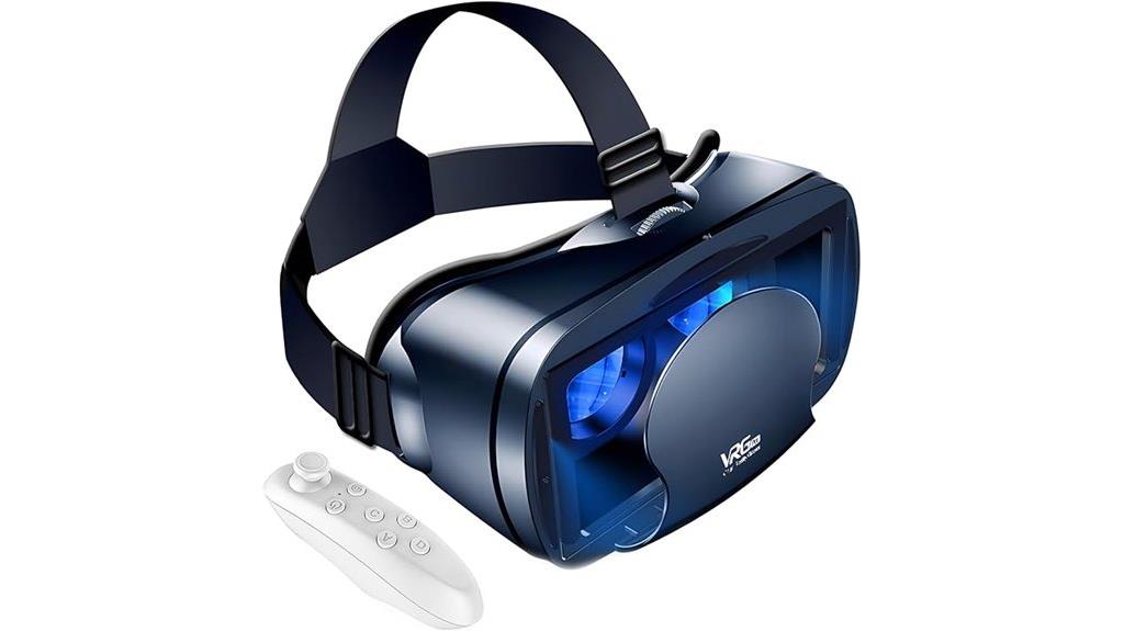 mobile vr headset with controller