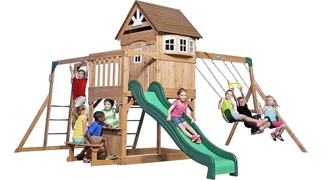 montpelier cedar swing set