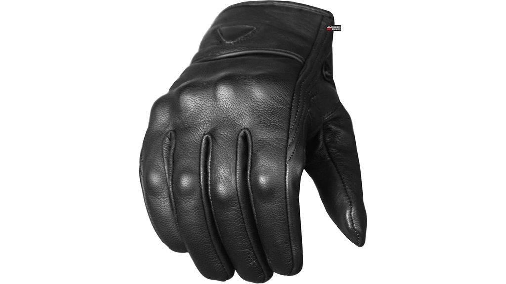motorcycle gloves with leather
