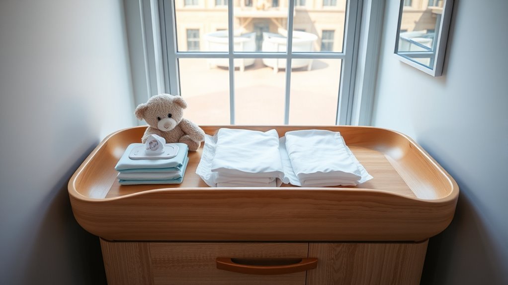 organized diaper changing routine