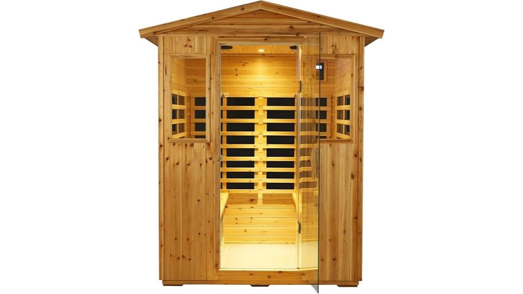 outdoor sauna bluetooth chromotherapy