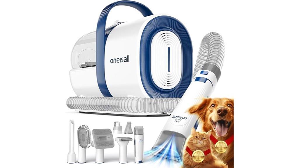 pet grooming kit includes vacuum
