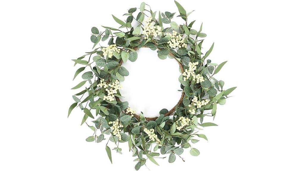 pink eucalyptus wreath