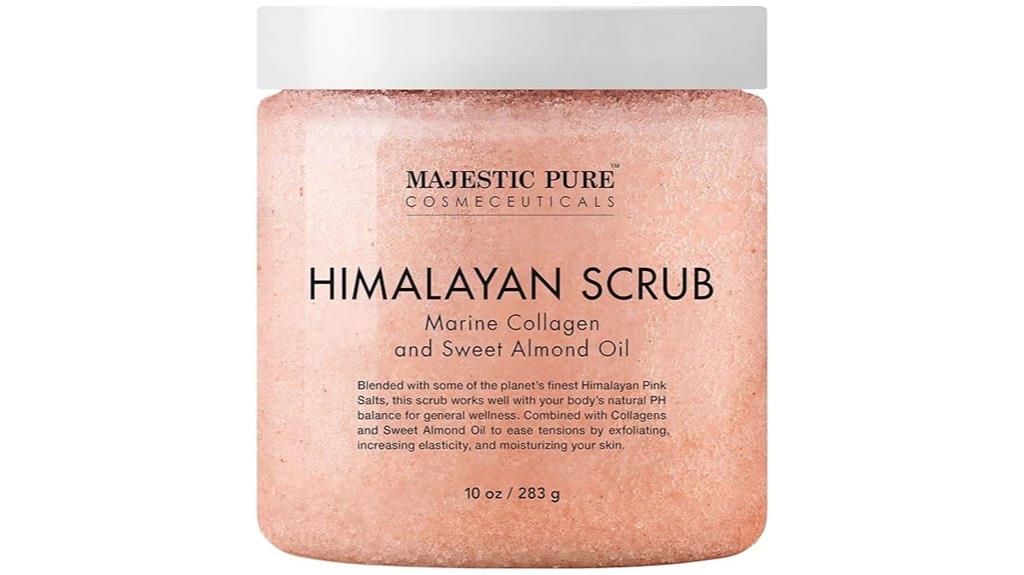 pink salt body scrub