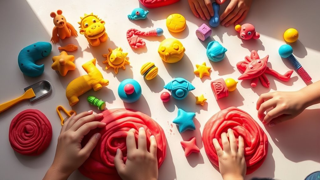 play dough enhances sensory development