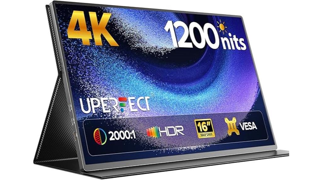 portable 16 inch 4k monitor
