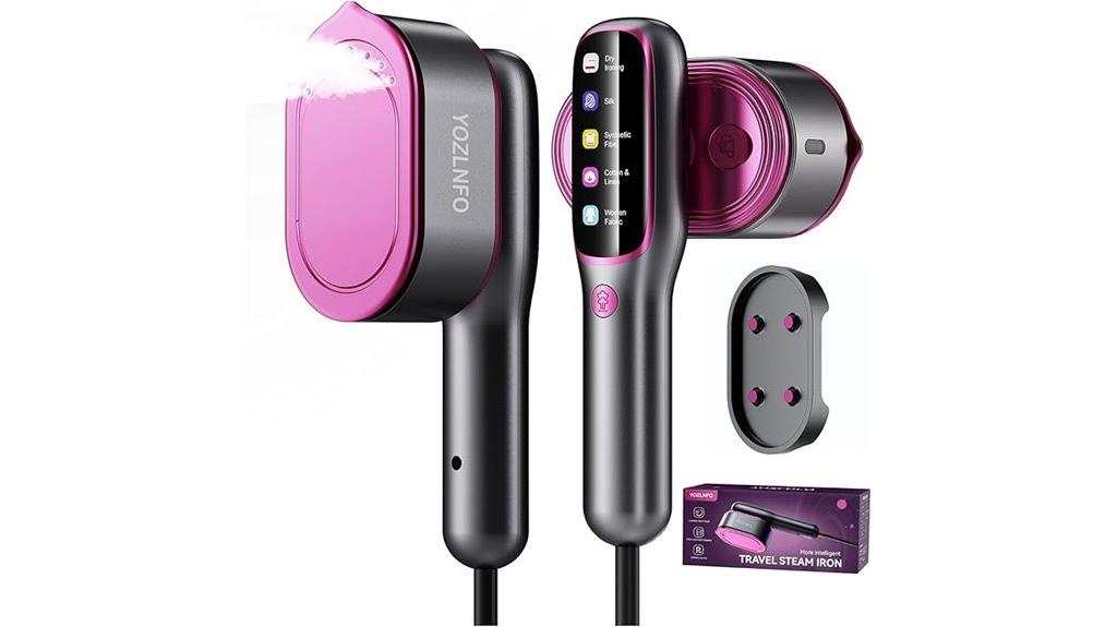 portable garment steaming device