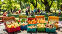 portable park snack boxes