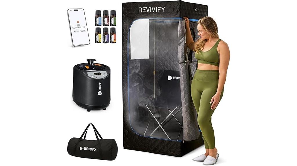 portable sauna with app