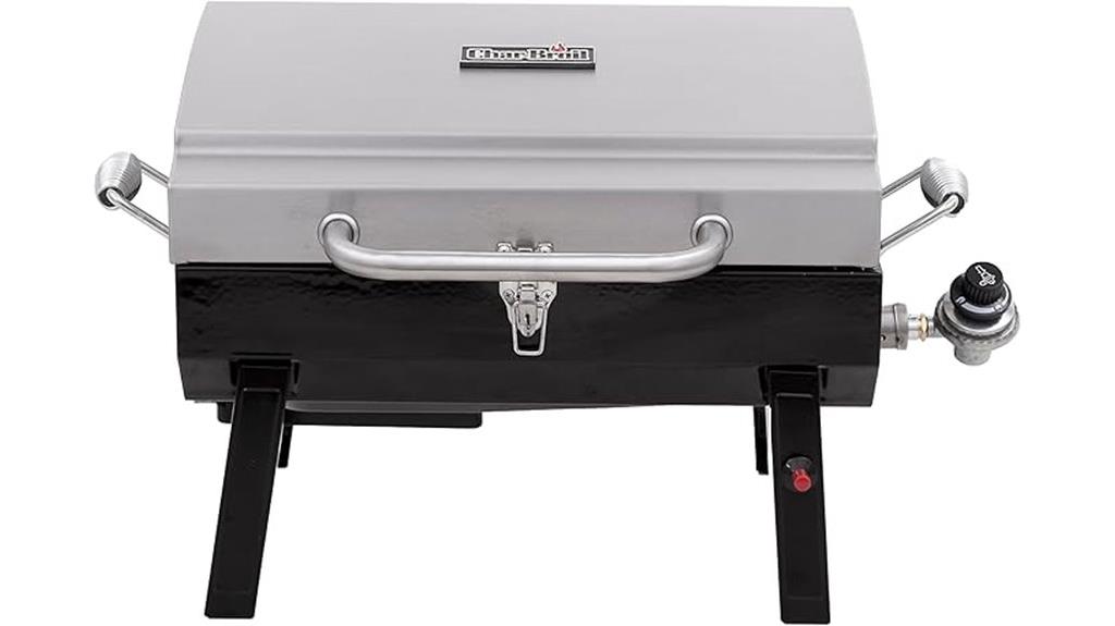 portable stainless propane grill