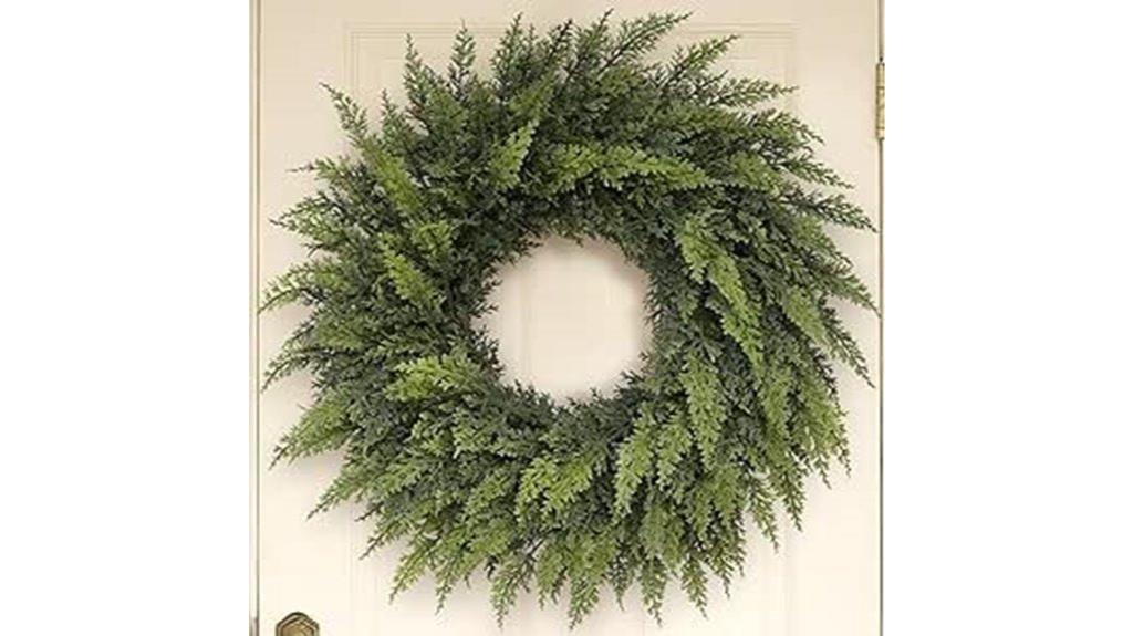 real touch christmas wreath