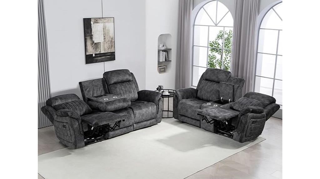 reclining sofa with usb