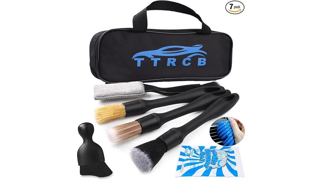 seven brush detailing set