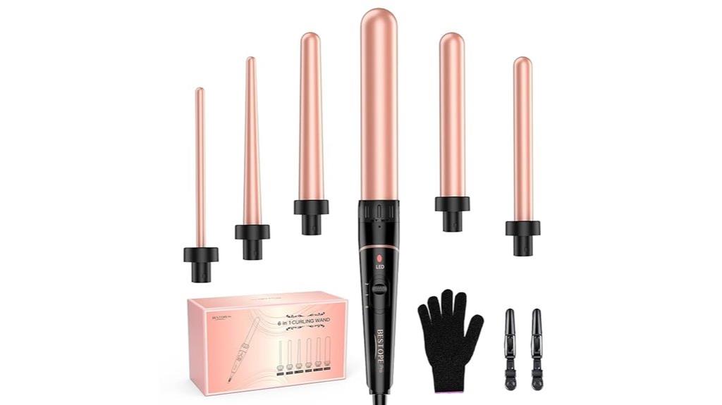 six in one curling wand