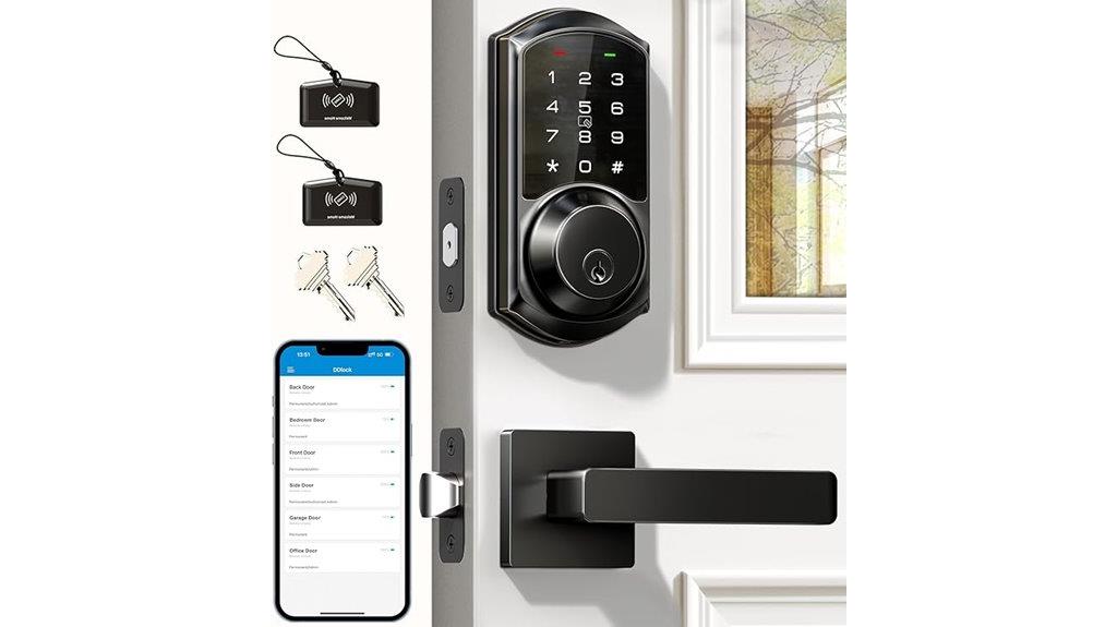 smart lock with two handles