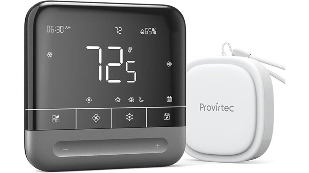 smart thermostat with touchscreen