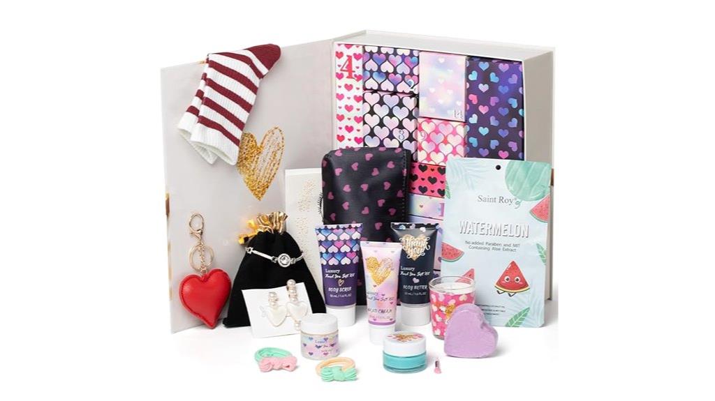 spa themed holiday countdown