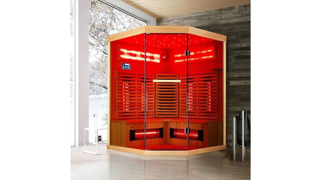 spacious salt sky sauna