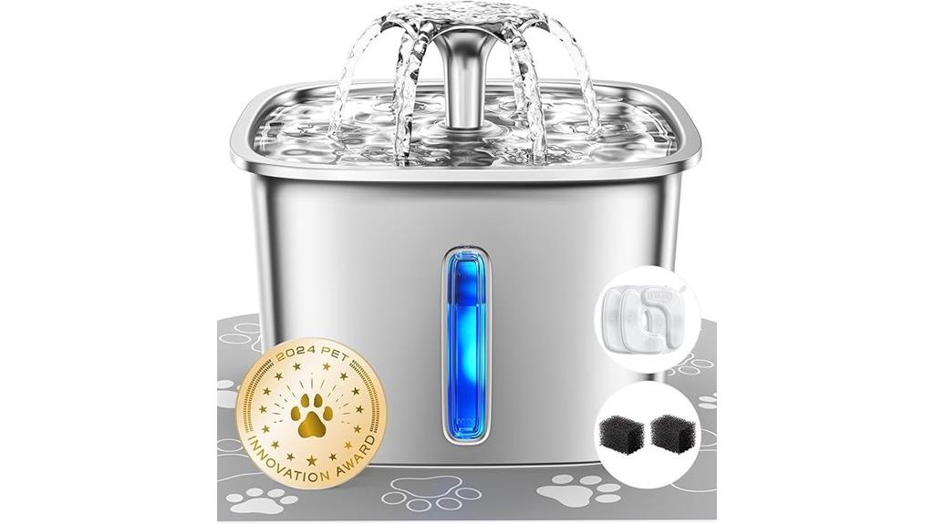 stainless pet fountain filters