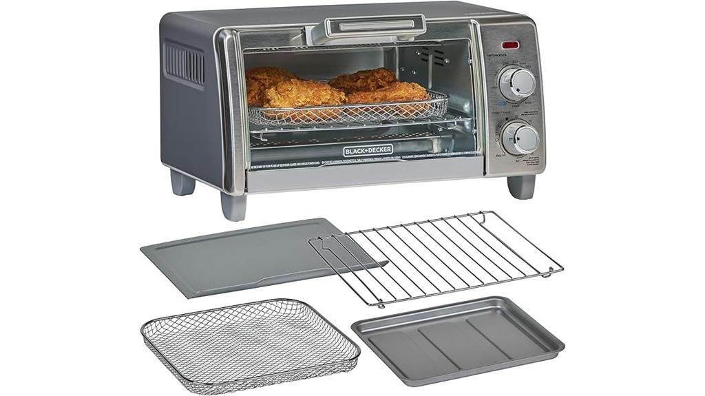 stainless steel 4 slice oven