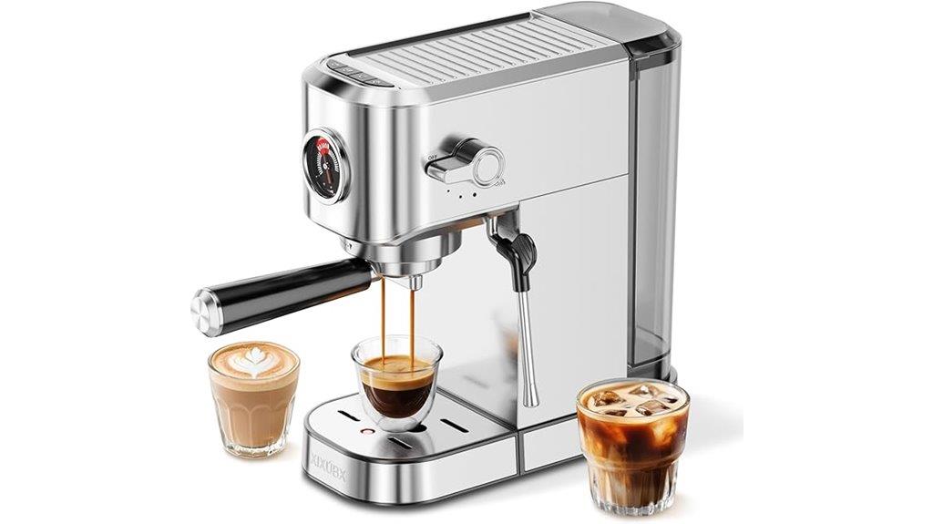 stainless steel espresso machine