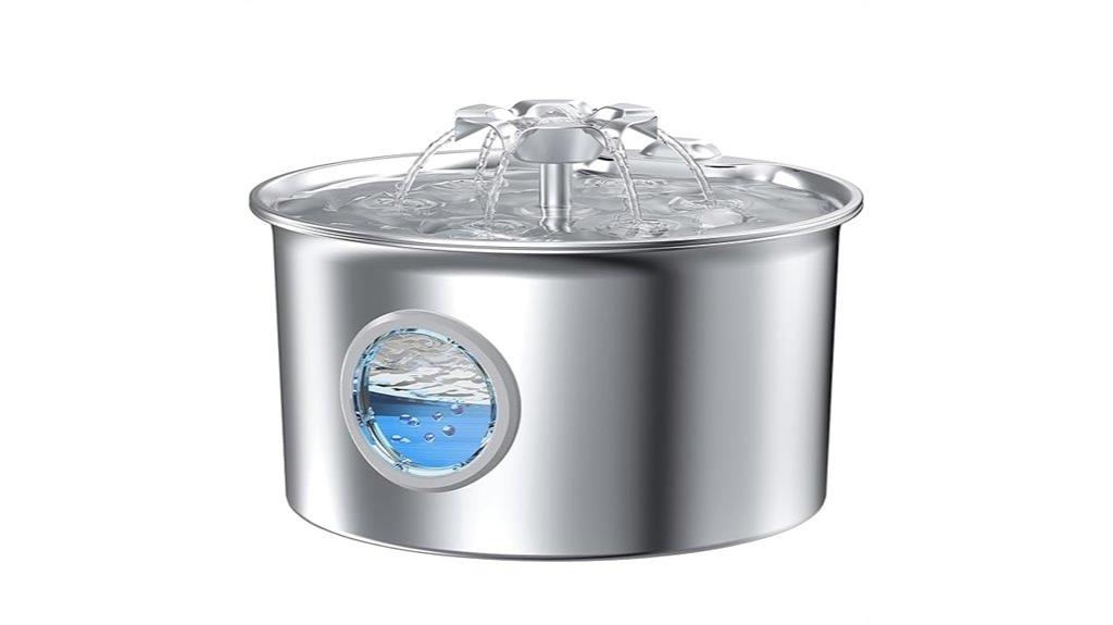 stainless steel led fountain