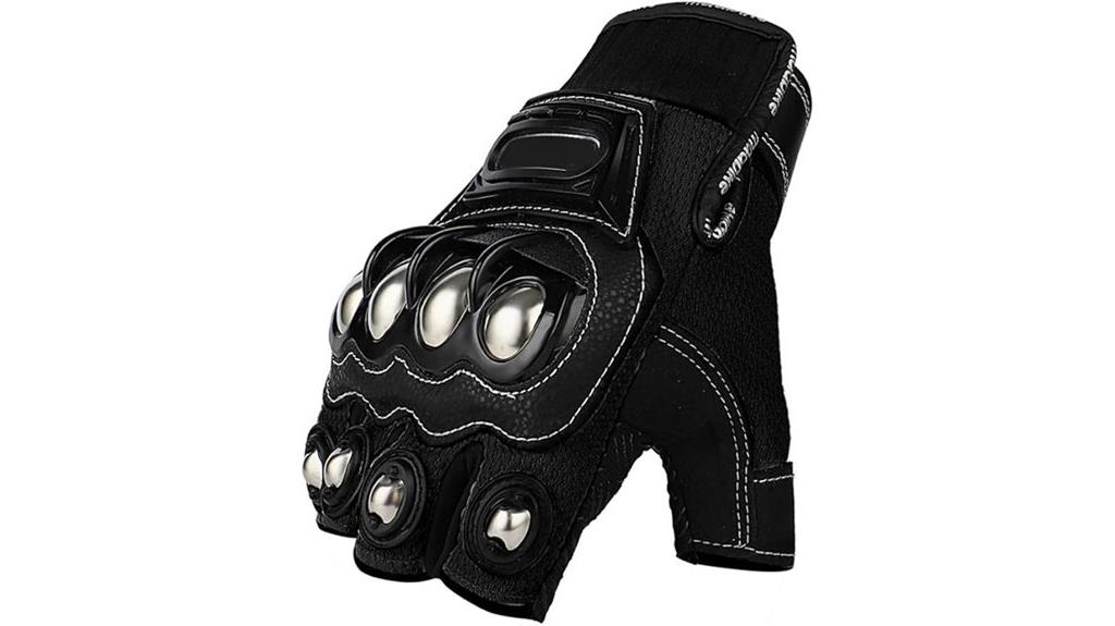 steel knuckle motorcycle gloves