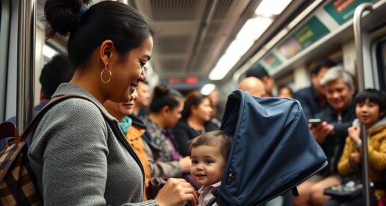 stroller etiquette on transit