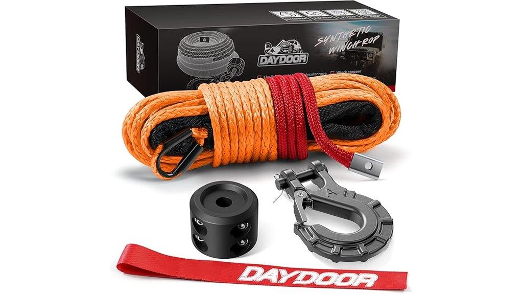 synthetic winch rope 50ft