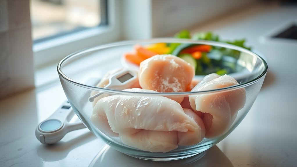 thaw foods safely properly