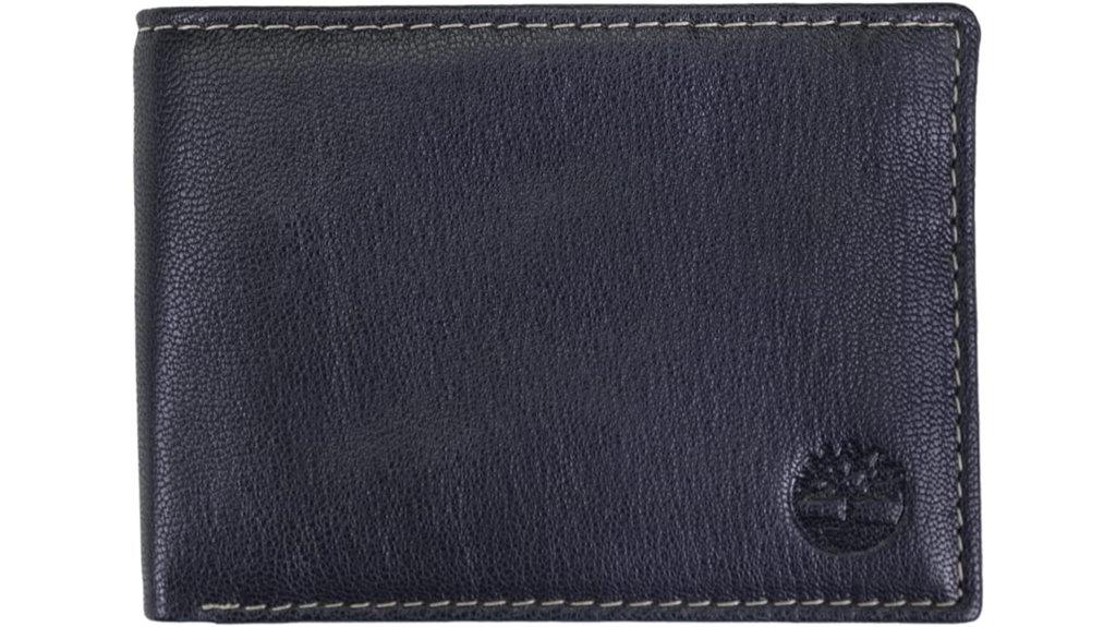 timberland leather rfid wallet