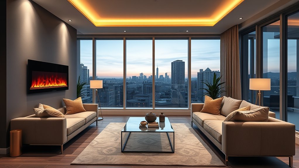 top no vent electric fireplaces