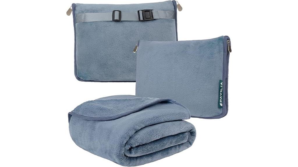 travel pillow blanket combo