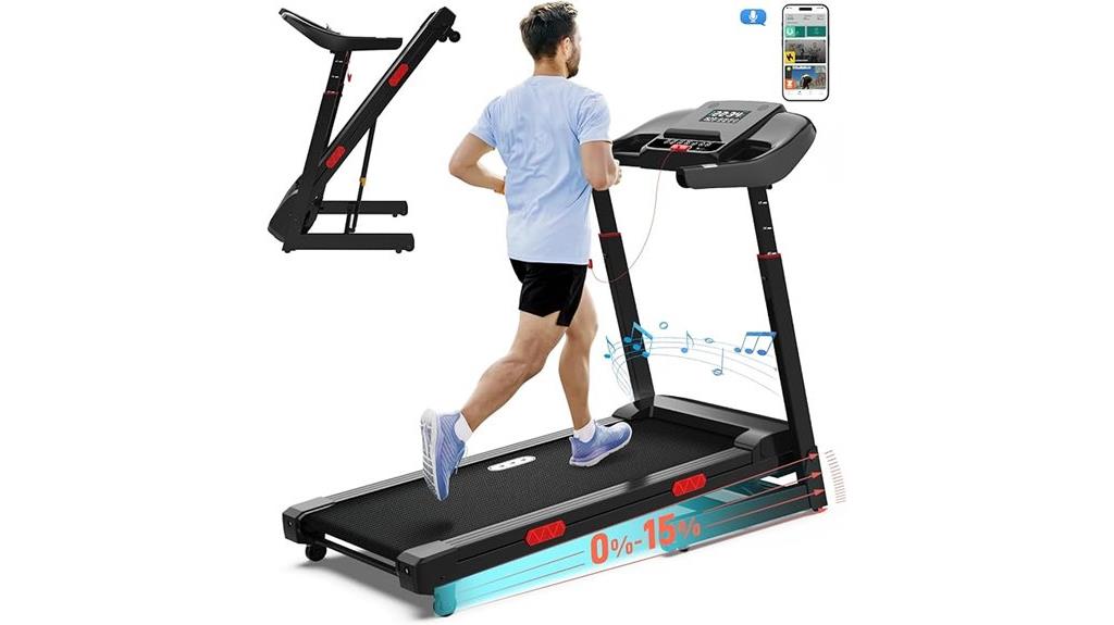 treadmill with app controls