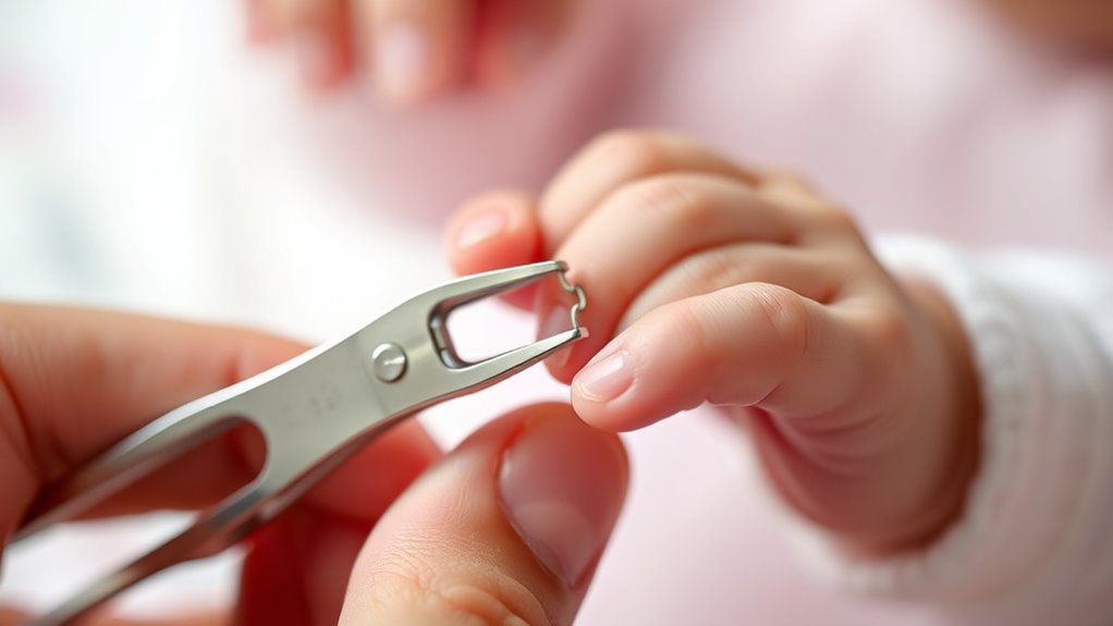 trim baby s nails regularly