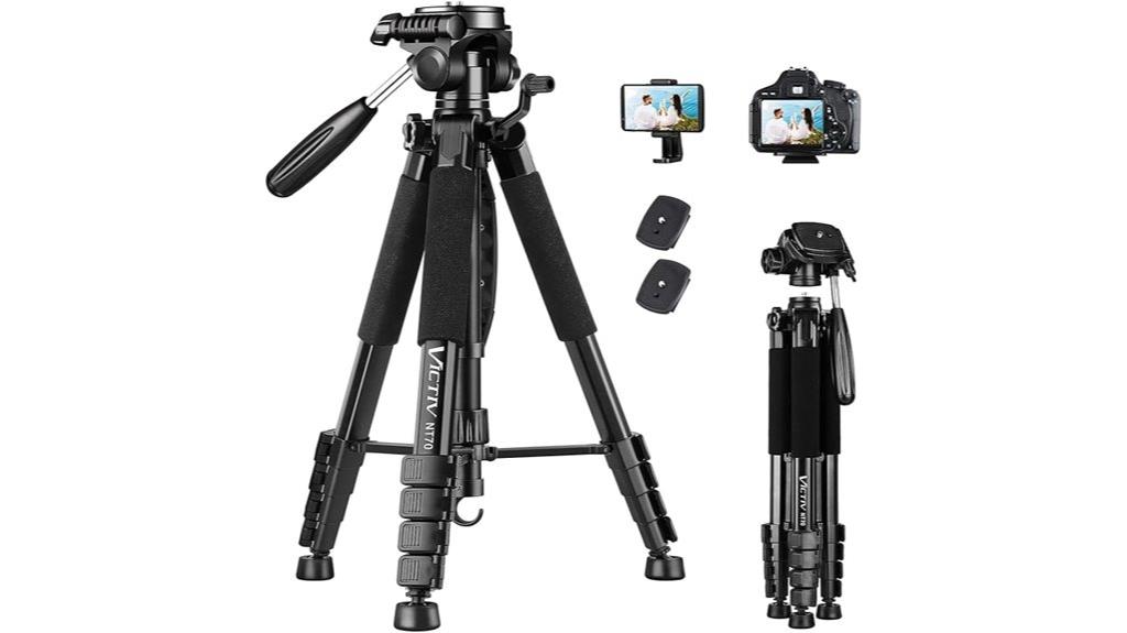 tripod with phone holder