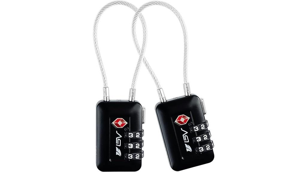 tsa approved luggage locks