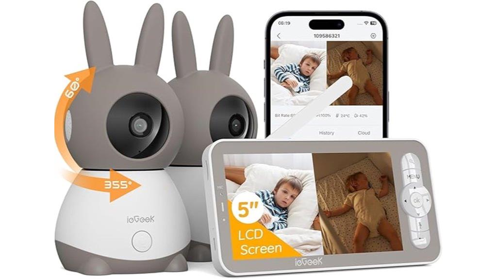 two camera wifi baby monitor