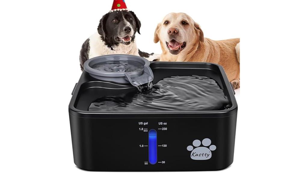 two gallon dog water fountain