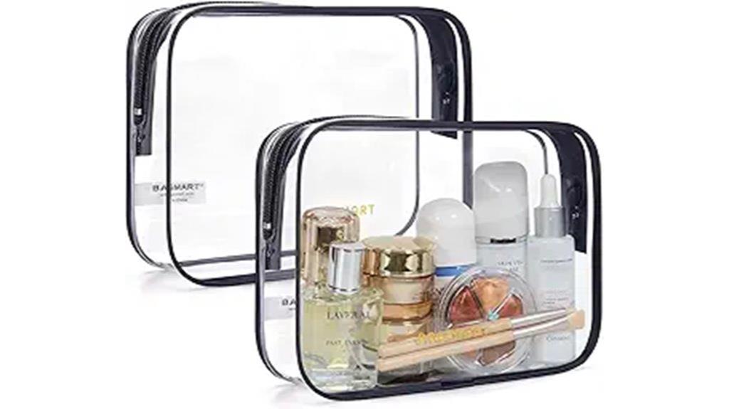 two pack tsa toiletry bags